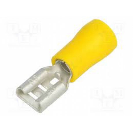 PRESA FASTON FEMMINA GIALLO 4-6MM X MAS.6.3X0.8MM - B.M. 00391