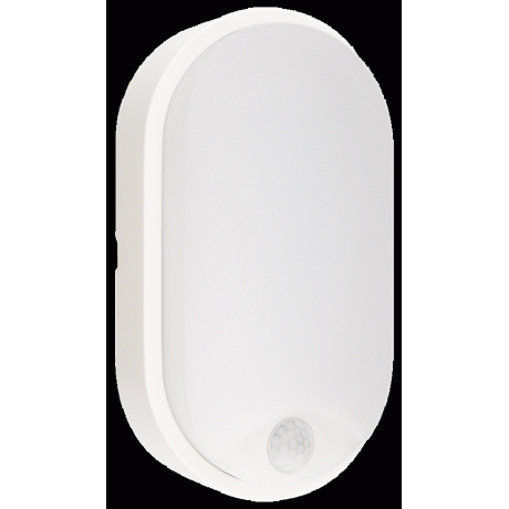 PLAFONIERA LED OASI OVALE BIANCA SENSOR 14W 4000K 1600 Lm IP54 - CENTURY  OSOBS-1411940 